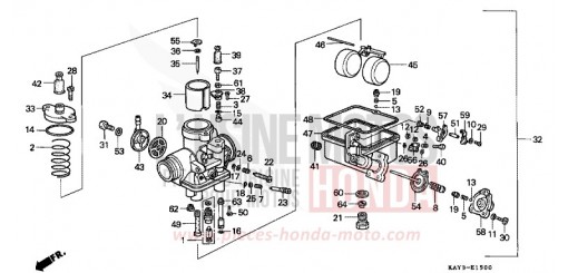 CARBURATEUR NX125K de 1989
